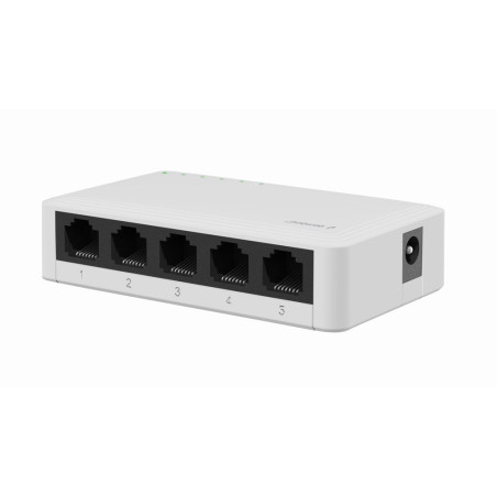 Switch gembird nsw-g5-01 lan 5x10/100/1000mbps bianco [nsw-g5-01]