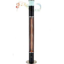 Termoventilatore dcg sa9321 waterproof,luci led+cassa bluetooth,h