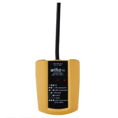 Tester per prese wiha sb25561 230v/50hz giallo nero [sb25561]