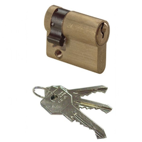 Serratura a cilindro cisa 10g304030 ottone smerigliato [0g304.03.0]
