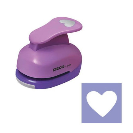 Fustella cwr 10980/6 38mm cuore rosa-porpora [10980/6]