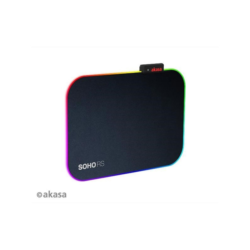 Mousepad akasa soho rs 350 x 250 x 4 mm nero [ak-mpd-06rb]