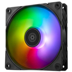 Ventola 120x120x25 silverstone trasparente/nero [sst-sf120b-argb]