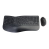 Kit tastiera e mouse conceptronic full-size wireless ita nero