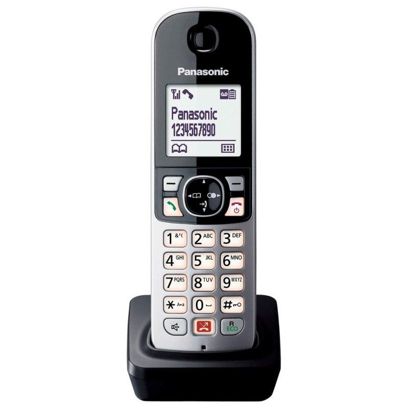Telefono cordless panasonic 1.8" nero [kx-tga685exb]