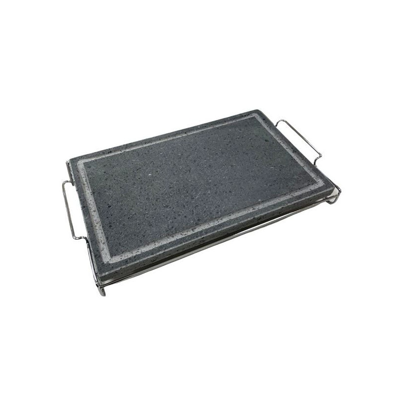 Pietra lavica ilsa con impugnature c/piedi 25x40 [03420000ppv]