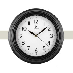 Orologio da parete lowell con luce led sulla cassa in abs 30cm nero
