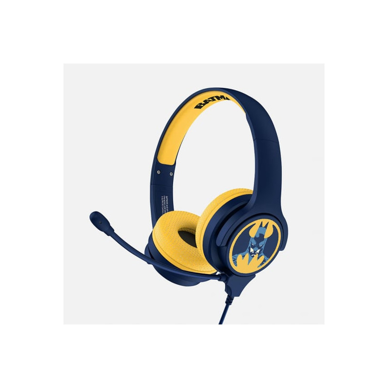 Cuffie otl batman blue kids interactive per bambini cablato/blu/giallo