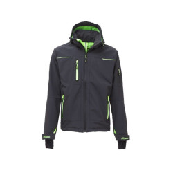 Giacca da lavoro u power in softshell con membrana u-tex m grigio/verde