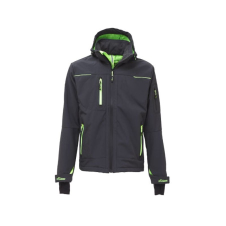 Giacca da lavoro u power in softshell con membrana u-tex m grigio/verde
