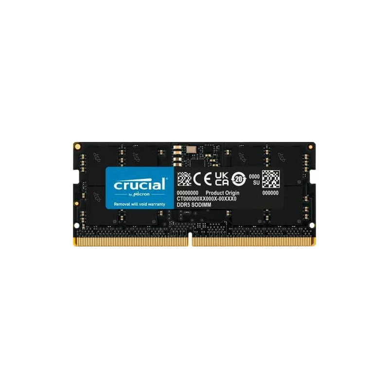 Ram so-dimm ddr5 16gb crucial 4800 cl40 [ct16g48c40s5]