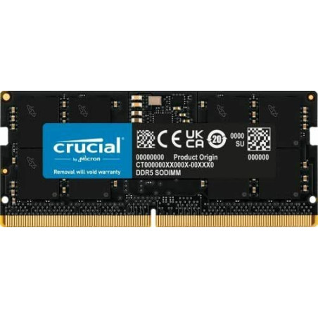 Ram so-dimm ddr5 16gb crucial 4800 cl40 [ct16g48c40s5]