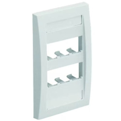 Piastra frontale panduit per 6 porte bianco [cfpe6iwy]