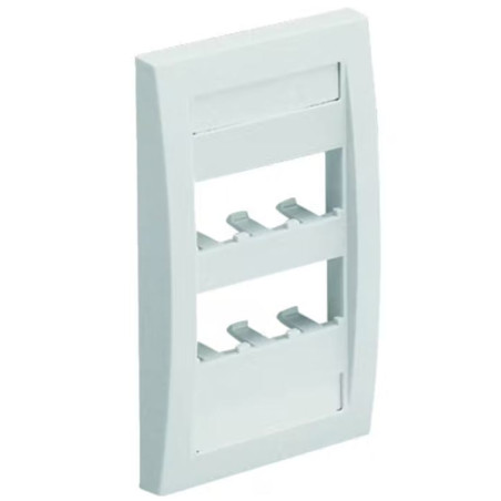 Piastra frontale panduit per 6 porte bianco [cfpe6iwy]