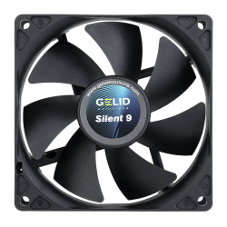 Ventola 90x90 gelid fn-px09-16 9cm nero