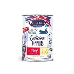 Cibo per gatto butcherâ??s delicious dinners al bocconcini di manzo