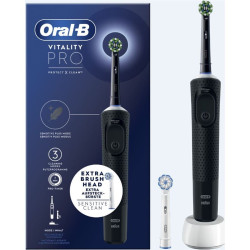 Spazzolino elettrico oral-b vitality pro con 2 testine rotazione/oscillazione
