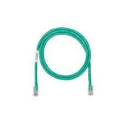 Cavo di rete panduit patch in rame u/utp cat.6 pvc 15m verde [nk6pc15mgry]