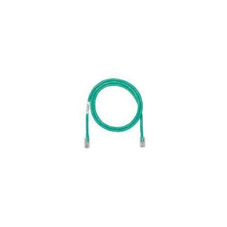 Cavo di rete panduit patch in rame u/utp cat.6 pvc 15m verde [nk6pc15mgry]