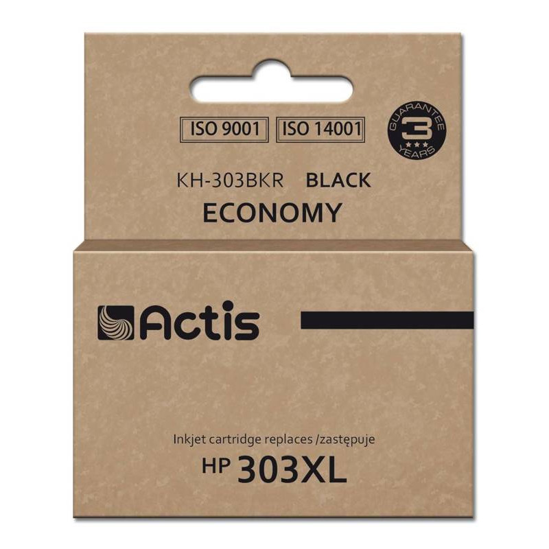 Cartuccia actis kh-303bkr per hp 20ml 600 pagine nero [kh-303bkr]