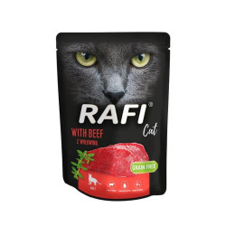 Cibo per gatti dolina notice rafi beef cibo umido per gatti 300g