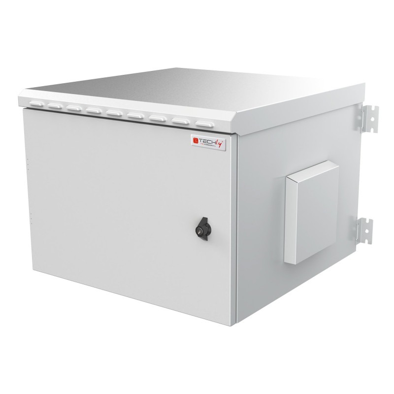 Armadio rack 19'' techly ip55-960 9u/600x495mm a parete