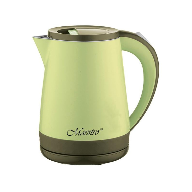 Bollitore alettrico mestro mr-037 1.2l 1600w verde [mr-037-green]