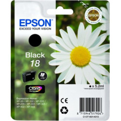 Cartuccia epson nero home serie 18/margherita [c13t18014010]