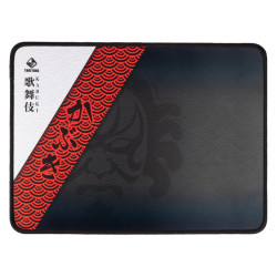 Mousepad traitors kabuki speed in tessuto/gomma 355x4x255mm/nero/rosso/bianco