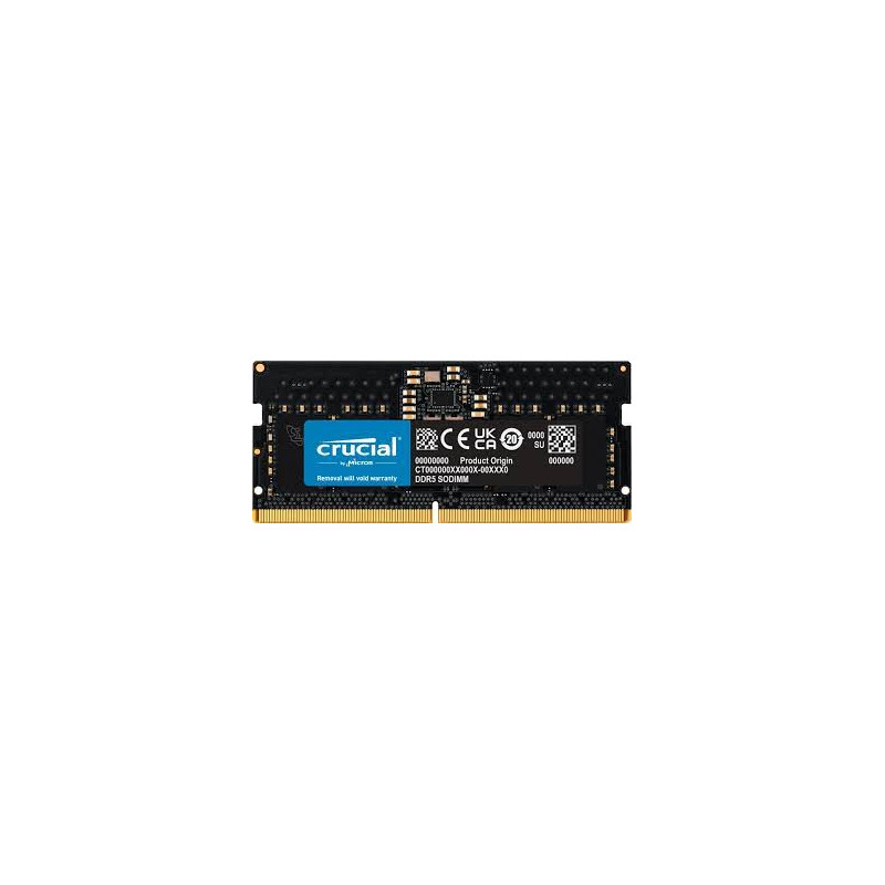 Ram so-dimm ddr5 8gb crucial cl40 1.1v 4800mhz [ct8g48c40s5]