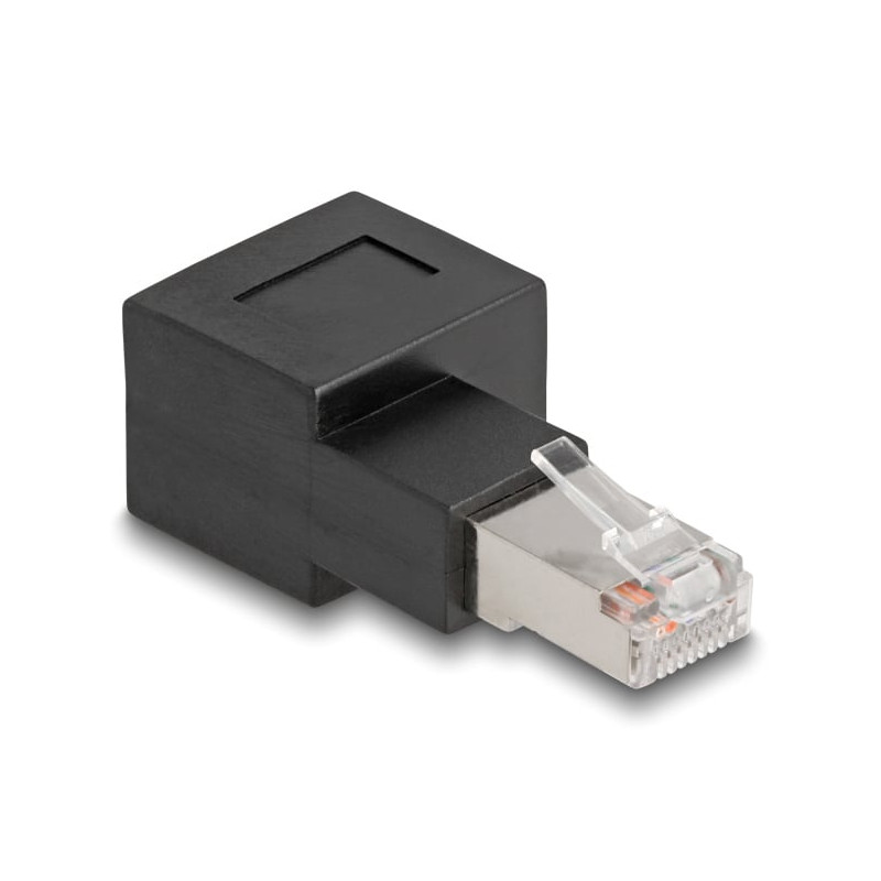 Adattatore rete rj45 cat.6a delock spina rj45 a presa rj45 nero [87864]