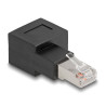 Adattatore rete rj45 cat.6a delock spina rj45 a presa rj45 nero [87864]