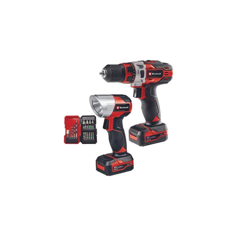 Set di trapano e avvitatore einhell te-cd 12/1 +22+cl a batteria