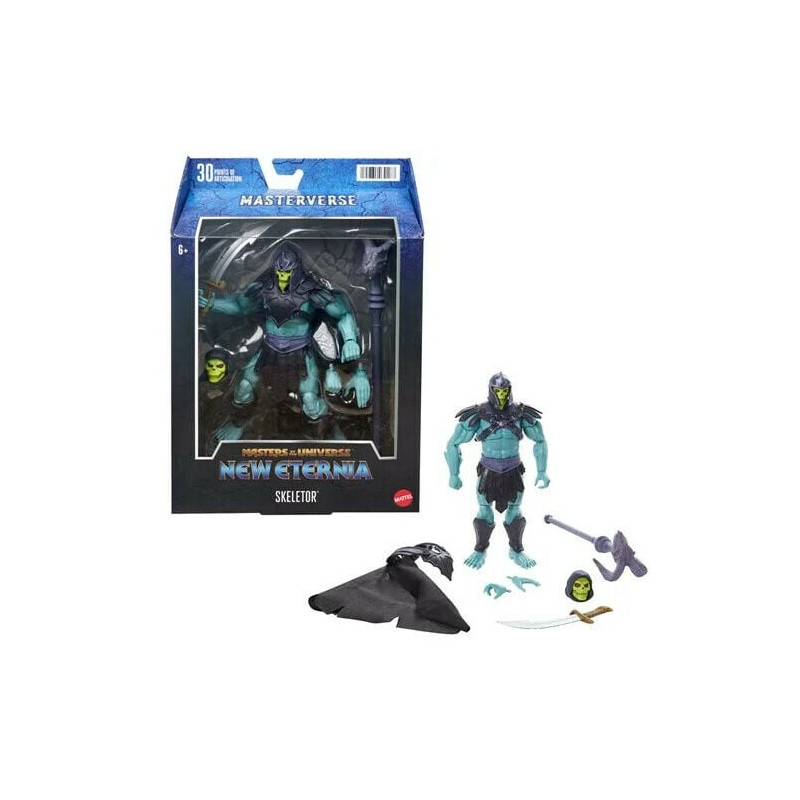Action figure mattel masterverse skeletor barbaro dell'universo