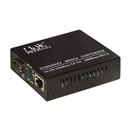 Convertitore di rete link media rj45 a fibra ottica 10/100/1000 con