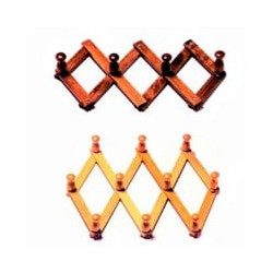 Appendiabiti machx in legno 10 posti estensibile naturale