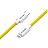 Cavo usb pantone usb-c/lightning 1.5m giallo [pt-ctl002-5y]
