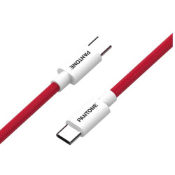 Cavo usb pantone usb-c/usb-c 1.5m rosso [pt-ctc002-5r1]