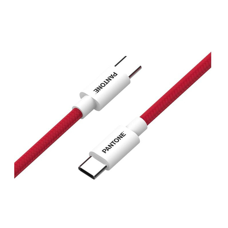 Cavo usb pantone usb-c/usb-c 1.5m rosso [pt-ctc002-5r1]