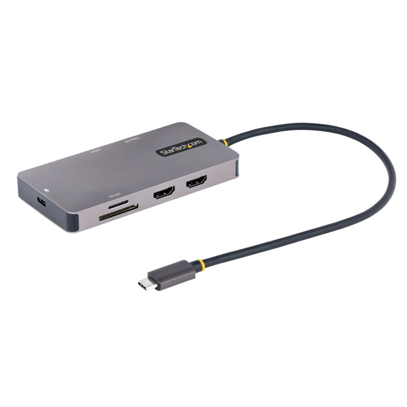 Adattatore usb startech.com multiporta usb-c 2x hdmi 4k uhd grigio