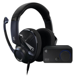 Cuffie gaming epos h6pro con scheda audio aperto nero [1001166]