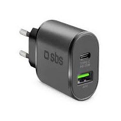 Alimentatore da rete sbs 25w nero