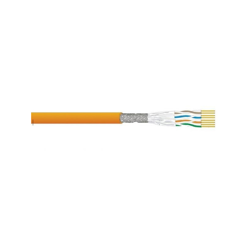 Cavo datwyler s/ftp cat.6a lsoh awg23 cca 500m arancione [18292400cl]