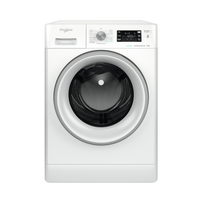 Lavatrice whirlpool carica frontale 8kg/1400 giri/classe a/bianco