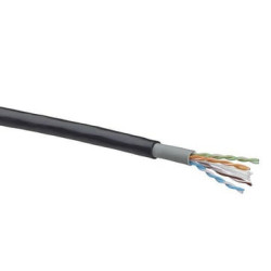 Cavo leviton u/utp cat.6 lshf 4x2xawg23/1 pe 500m nero [c6u-hf1-x-500bk]