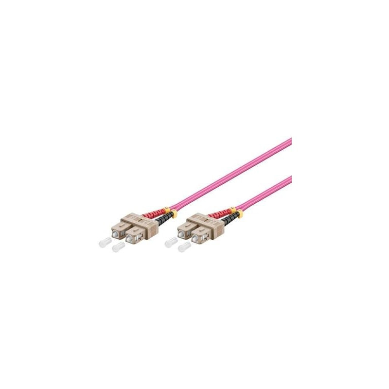Cavo in fibra ottica wp europe patch 2fo om4 scd/scd viola 3m [wpc-fp4-5scsc-030]