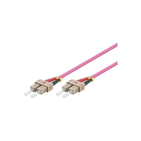 Cavo in fibra ottica wp europe patch 2fo om4 scd/scd viola 3m [wpc-fp4-5scsc-030]