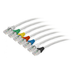 Cavo patch datwyler utp rj45 cat.6a 500 mhz 0.5m grigio [65547000zy]