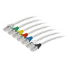 Cavo patch datwyler utp rj45 cat.6a 500 mhz 0.5m grigio [65547000zy]