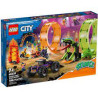 Set da gioco lego city stuntz - l'arena acrobatica con doppio